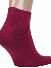 Мужские короткие спортивные носки ХОХ, SPM-180, БОРДОВЫЕ