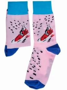 Носки unisex St. Friday Socks, tr0801, "Похищение Европы" РОЗОВЫЕ