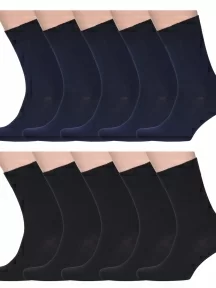 Комплект из 10 пар мужских носков CAVALLIERE (RuSocks), С-330/1-10, микс 2