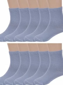 Комплект из 10 пар детских носков ХОХ, 10-d-1227, СВЕТЛО-СЕРЫЕ