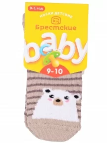 Детские махровые носки Брестские (БЧК), 14С3060, рис. 450, ПЕСОЧНЫЕ