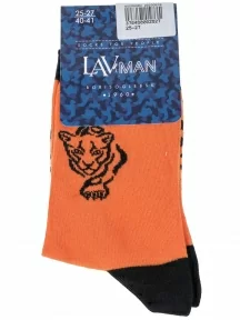 Мужские носки "Борисоглебский трикотаж", 4С1022, ОРАНЖЕВЫЕ