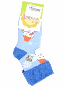 Детские махровые носки LORENZline, Л14, СИНИЕ