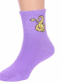 Детские спортивные носки Hobby Line, Ндх4366-03, СИРЕНЕВЫЕ