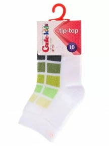 Детские носки Conte kids, 5С-11СП, рис. 217, БЕЛО-САЛАТОВЫЕ