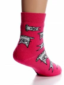 Детские махровые носки Conte kids, 21С-13/1СП, рис. 599, МАЛИНОВЫЕ