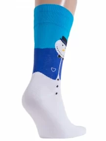 Мужские носки LORENZline, Е34, БЕЛО-ГОЛУБЫЕ