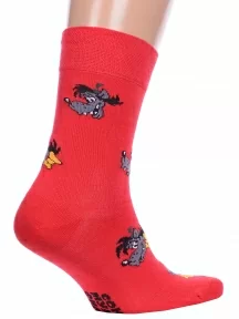 Мужские носки Брестские (БЧК), 23С2155, рис. 498, ВИШНЕВЫЕ