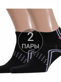 Комплект из 2 пар мужских спортивных носков ХОХ, 2-SPM-1, ЧЕРНЫЕ