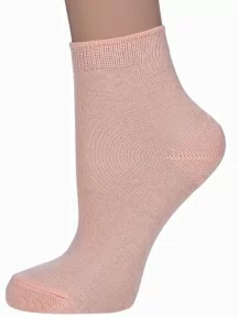 Детские носки из 100% хлопка "НАШЕ" Смоленской чулочной фабрики, С115, рис. 1, ПЕРСИК №31-1