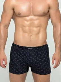 Мужские трусы-шорты из 100% хлопка Sergio Dallini, SG3305-1, ЧЕРНЫЕ