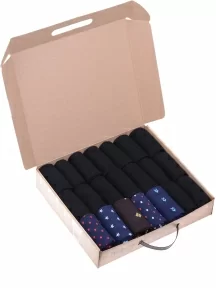 Набор из 21 пары мужских носков, НС-21-204, микс "Северный ветер"