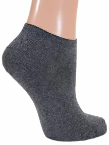 Женские короткие носки AROS, Ж-17, ТЕМНО-СЕРЫЕ