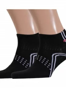 Комплект из 2 пар мужских спортивных носков ХОХ, 2-SPM-1, ЧЕРНЫЕ