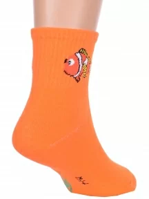 Детские спортивные носки Hobby Line, Ндх3594, ОРАНЖЕВЫЕ