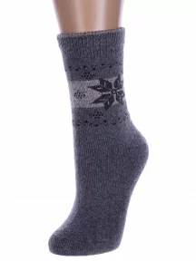 Женские теплые махровые носки Hobby Line, Нжамв6005, СЕРЫЕ