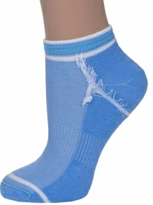 Женские носки с махровым следом LORENZline, С24М, ГОЛУБЫЕ