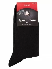 Комплект из 3 пар мужских носков Брестские (БЧК), 3-14С2122, рис. 000, ЧЕРНЫЕ