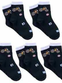 Комплект из 5 пар детских носков LORENZLine, 5-Л87, ЧЕРНЫЕ