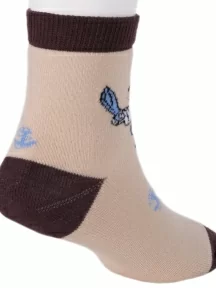 Детские махровые носки LORENZline, Л52, БЕЖЕВО-КОРИЧНЕВЫЕ