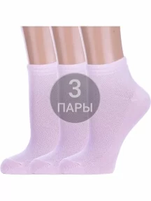 Комплект из 3 пар детских носков Альтаир, 3-Д82, СВЕТЛО-РОЗОВЫЕ