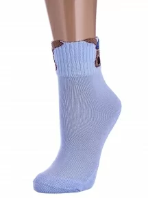 Детские спортивные носки с махровым следом PARA socks, N2D02, ГОЛУБЫЕ