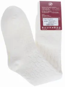 Женские гольфы RuSocks (Орудьевский трикотаж) БЕЛЫЕ (Ж-155-03)