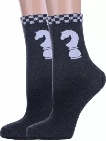 Комплект из 2 пар детских носков Альтаир, 2-С150, АНТРАЦИТ