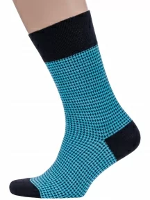 Мужские бамбуковые носки Sergio Di Calze (PINGONS), 17SC5, БИРЮЗОВЫЕ