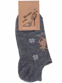 Женские махровые шерстяные носки АЛЬТАИР, ДМ-50, ГРАФИТ