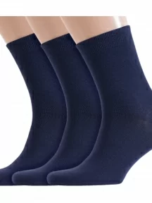 Комплект из 3 пар носков ХОХ, 3-X-3R15, ТЕМНО-СИНИЕ
