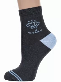 Женские носки "Борисоглебский трикотаж", 6С742, №24 ТЕМНО-СЕРЫЕ