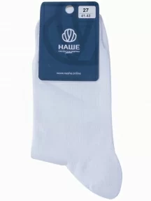 Мужские носки "НАШЕ" Смоленской чулочной фабрики, 522С12, рис. 1, БЕЛЫЕ №0