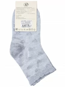Детские носки RuSocks (Орудьевский трикотаж) СВЕТЛО-СЕРЫЕ МЕЛАНЖ (Д3-13829Д)
