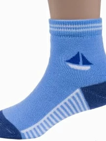 Детские махровые носки LORENZline, Л82, СИНЕ-ГОЛУБЫЕ