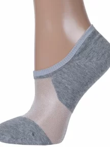 Женские ультракороткие носки Conte, 18С-4СП, рис. 000, СЕРЫЕ
