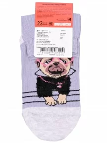 Женские носки Брестские (БЧК), 20С1133, рис. 587, СЕРО-СИРЕНЕВЫЕ