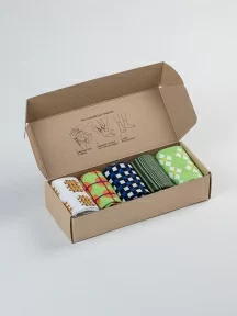 Набор из 5 пар мужских носков "Нева-Сокс", НС-5-НМ38, микс "Привет ромашки"