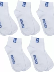 Комплект из 5 пар детских носков RuSocks (Орудьевский трикотаж), 5-Д-36, БЕЛО-СИНИЕ