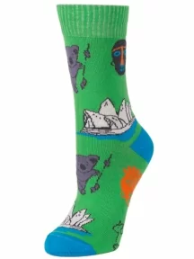 Женские носки MSCLUB №Ж04, WNM-54, ЗЕЛЕНЫЕ