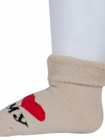 Детские махровые носки RuSocks (Орудьевский трикотаж), Д-111-01, рис. 01, БЕЖЕВЫЕ