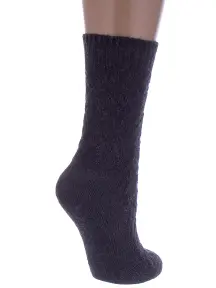 Женские полушерстяные носки RuSocks (Орудьевский трикотаж) ТЕМНО-СЕРЫЕ (Ж3-38847)