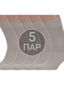 Комплект из 5 пар мужских носков Брестские (БЧК), 5-14С2122, рис. 000, ПЕСОЧНЫЕ