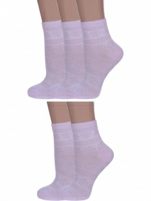 Комплект из 5 пар женских носков Альтаир, 5-С117, СВЕТЛО-СИРЕНЕВЫЕ