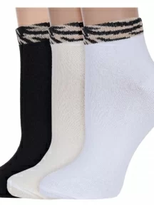 Комплект из 3 пар женских носков Альтаир, 3-А210, микс 1