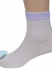 Детские носки с игрушкой "Борисоглебский трикотаж", 8С20, СВЕТЛО-СЕРЫЕ