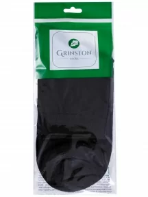 Мужские укороченные носки из 100% хлопка Grinston socks (PINGONS), 15D12, ЧЕРНЫЕ