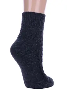 Женские полушерстяные носки RuSocks (Орудьевский трикотаж) ЧЕРНЫЕ (Ж-23801)