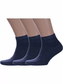 Комплект из 3 пар мужских носков Альтаир, 3-О214, ДЖИНС