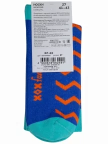 Носки unisex ХОХ FANTASY, XF-22, ВАСИЛЬКОВЫЕ